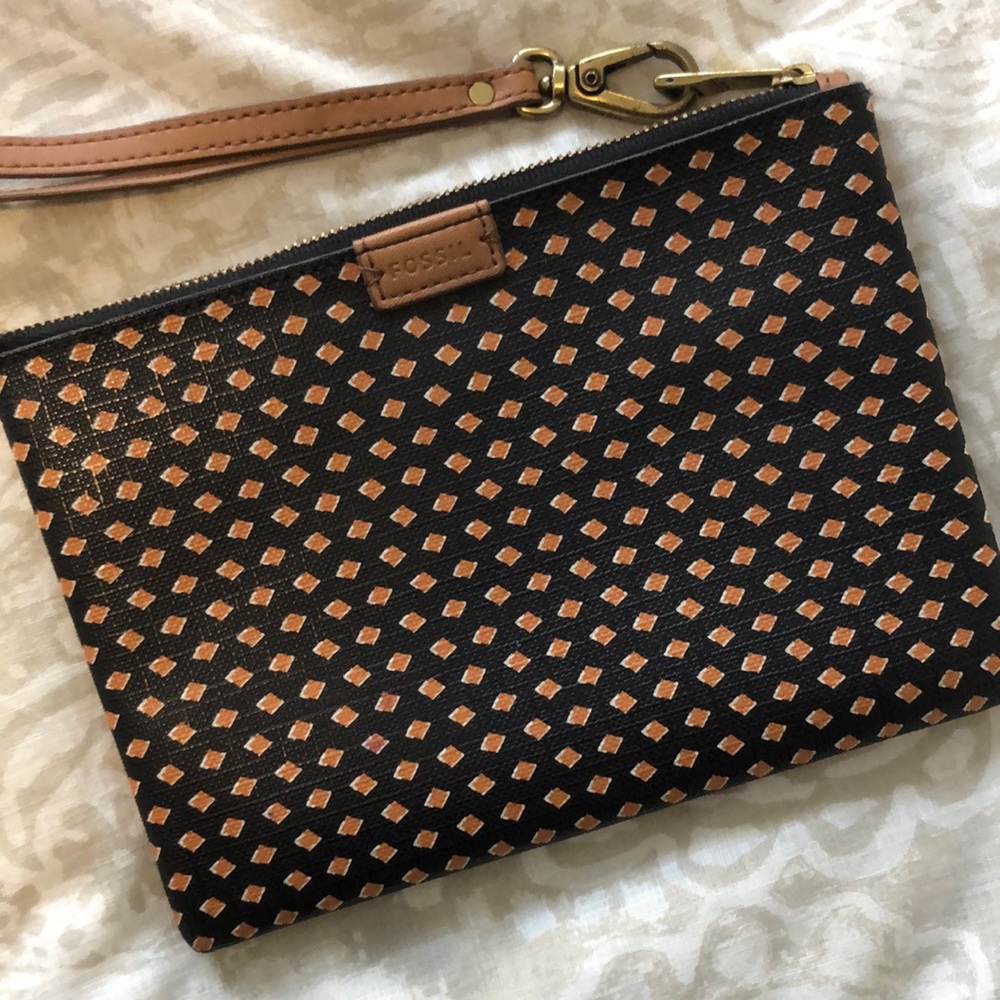 Fossil bicolor wallet